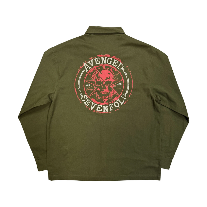Avenged Sevenfold Skull Emblem Button Down Shirt