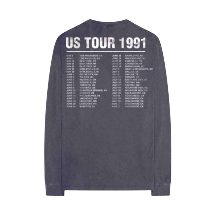 Long-sleeve shirt with Guns N' Roses graphic design on the front,back and sleeves