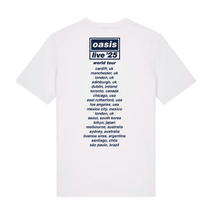 Oasis Colour Photo Live '25 World Tour T-Shirt