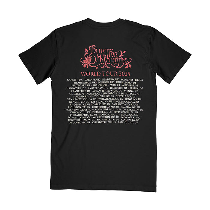 Bullet For My Valentine Tears Don't Fall 2025 Tour T-Shirt