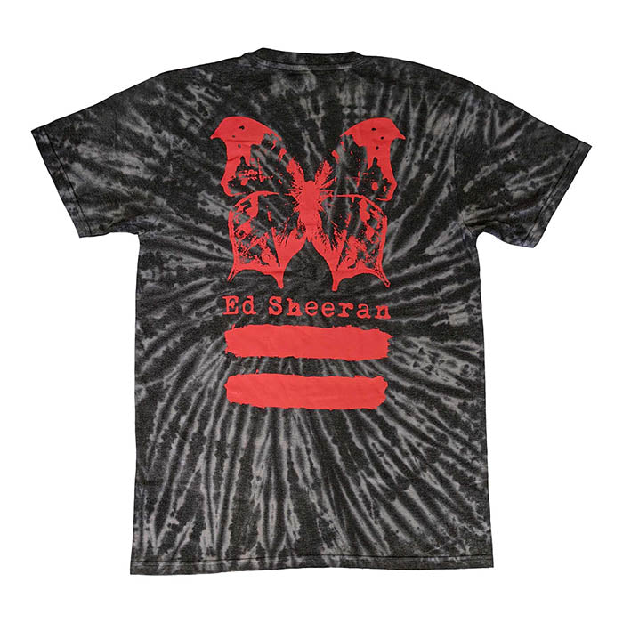 Ed Sheeran Equals Red Butterfly Tie-Dye T-shirt