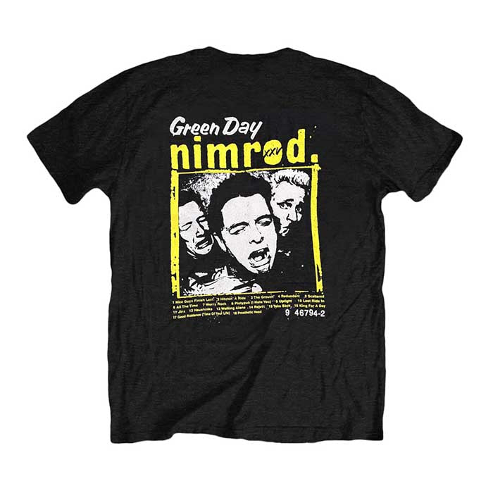 Green Day Nimrod Chest Print T-shirt