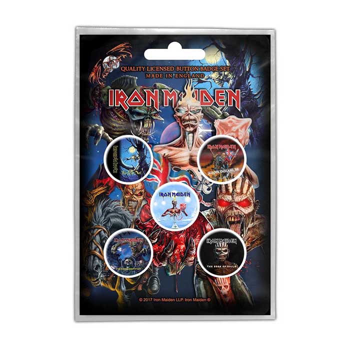 Iron Maiden Later Albums Button Badge Set