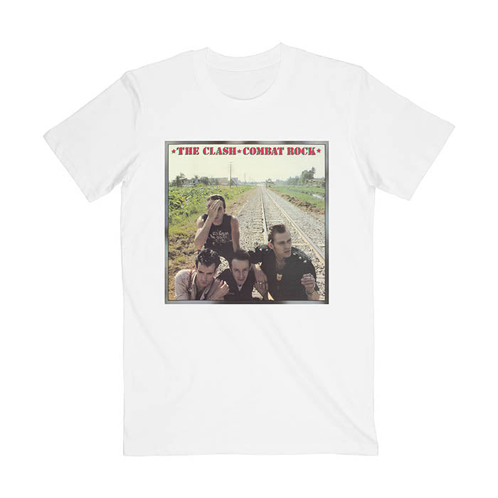 The Clash Combat Rock White T-Shirt Gig Merch