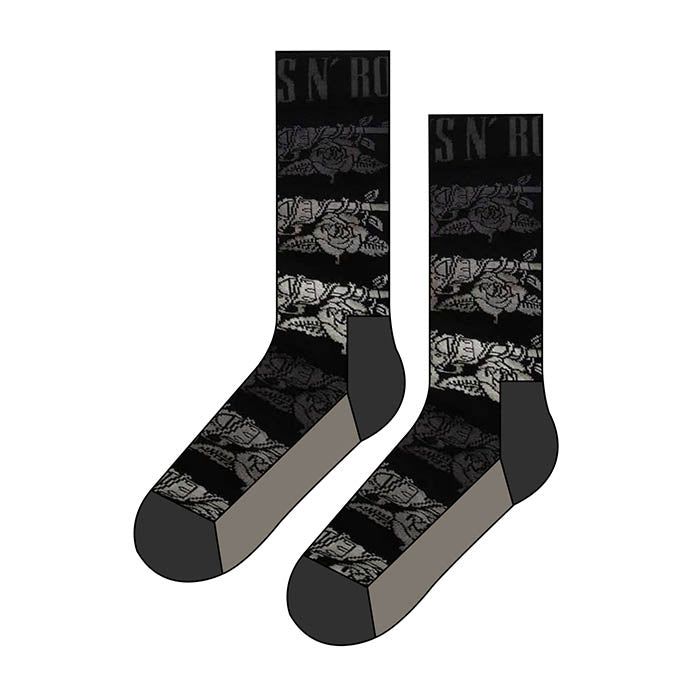Guns N' Roses Monochrome Pistols Unisex Ankle Socks - GIG-MERCH.com