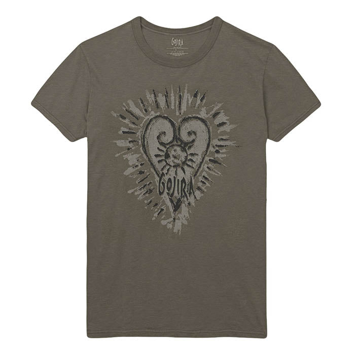 Gojira Fortitude Heart Organic T-Shirt Gig Merch