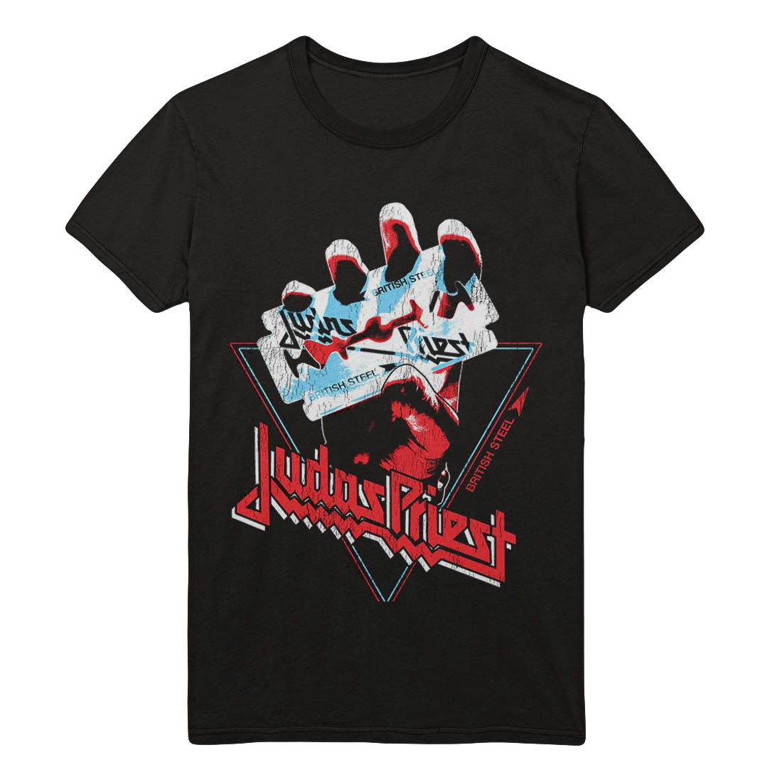 Judas Priest British Steel Triangle T-Shirt Gig Merch