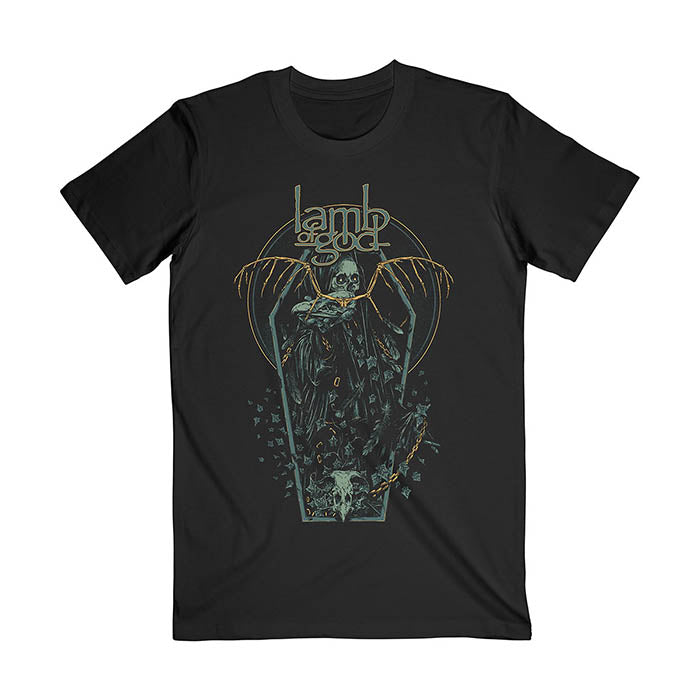 Lamb Of God Coffin Kopia T-shirt Gig Merch