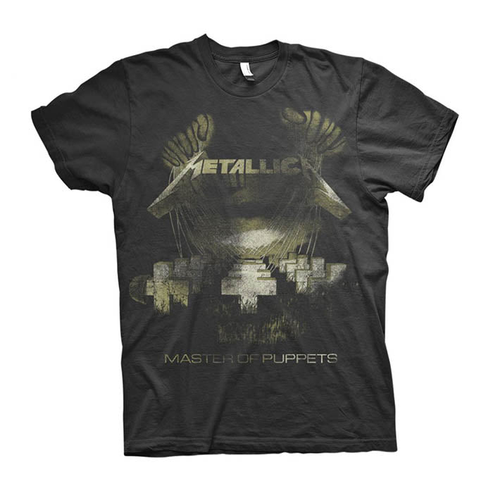 Metallica Master Of Puppets Distressed T-Shirt Gig Merch