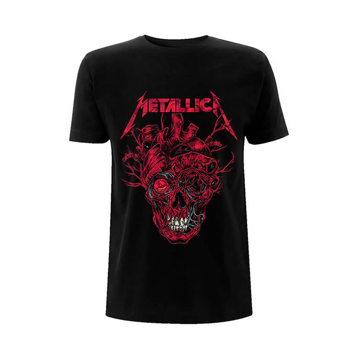 Metallica Heart Skull T-Shirt Gig Merch