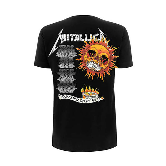 Metallica Flaming Skull 1994 Tour T-Shirt - GIG-MERCH.com