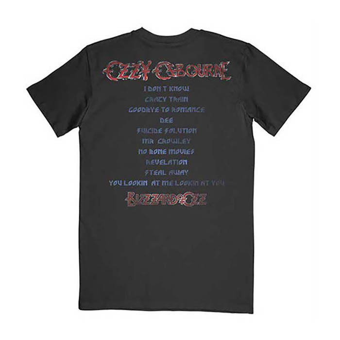 Ozzy Osbourne Blizzard Of Ozz Tracks T-Shirt Gig Merch