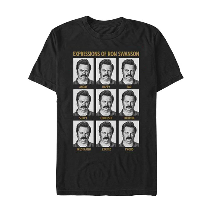 Parks & Recreation Expressions Of Ron T-Shirt Gig Merch
