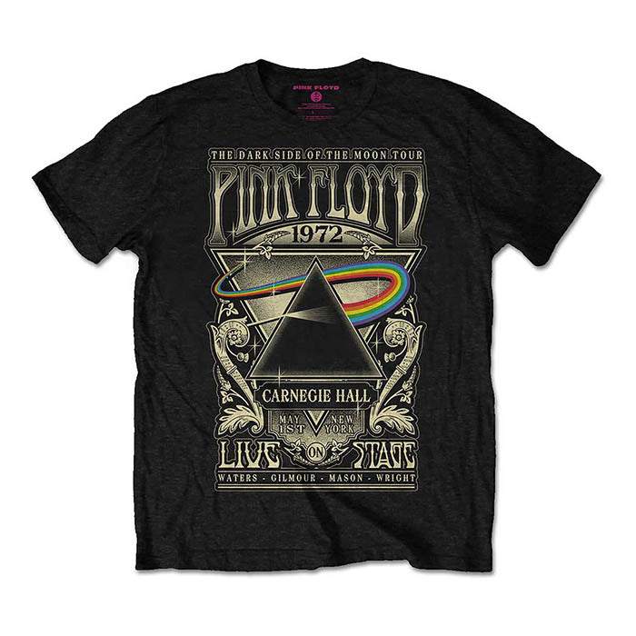 Pink Floyd Carnegie Hall 1972 Poster T-Shirt