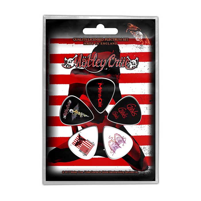 Motley Crue Red, White & Crue Guitar Pick Set