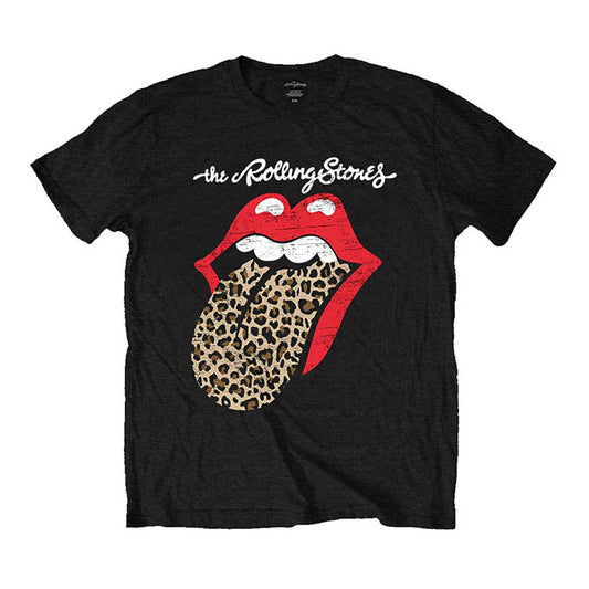 The Rolling Stones Leopard Print Tongue T-shirt