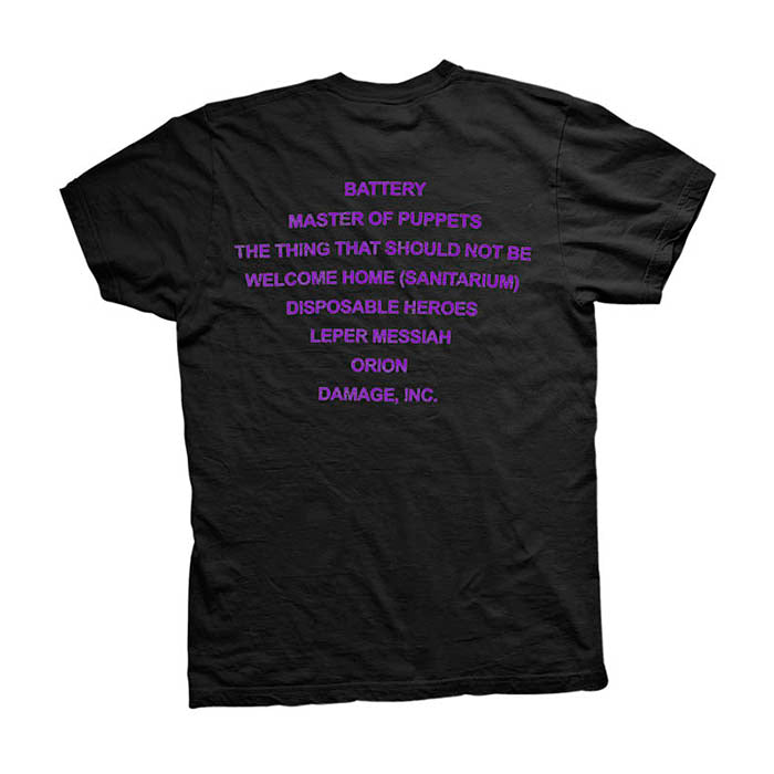 Metallica Master Of Puppets Tracks T-Shirt - GIG-MERCH.com