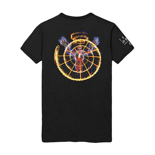 Tool Flame Spiral T-Shirt Gig Merch