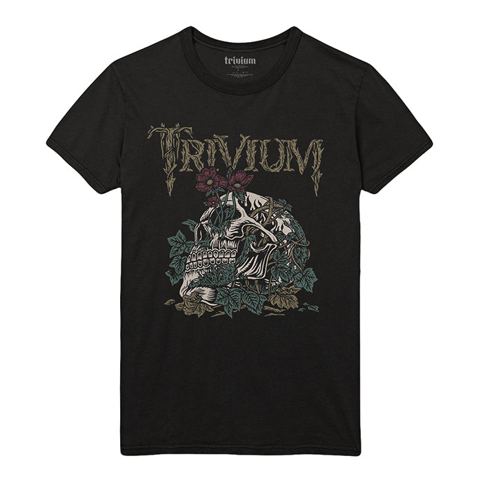 Trivium Skelly Flower T-Shirt Gig Merch
