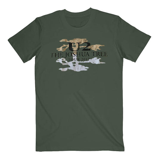 U2 The Joshua Tree Europe 2017 Green Tour Tee