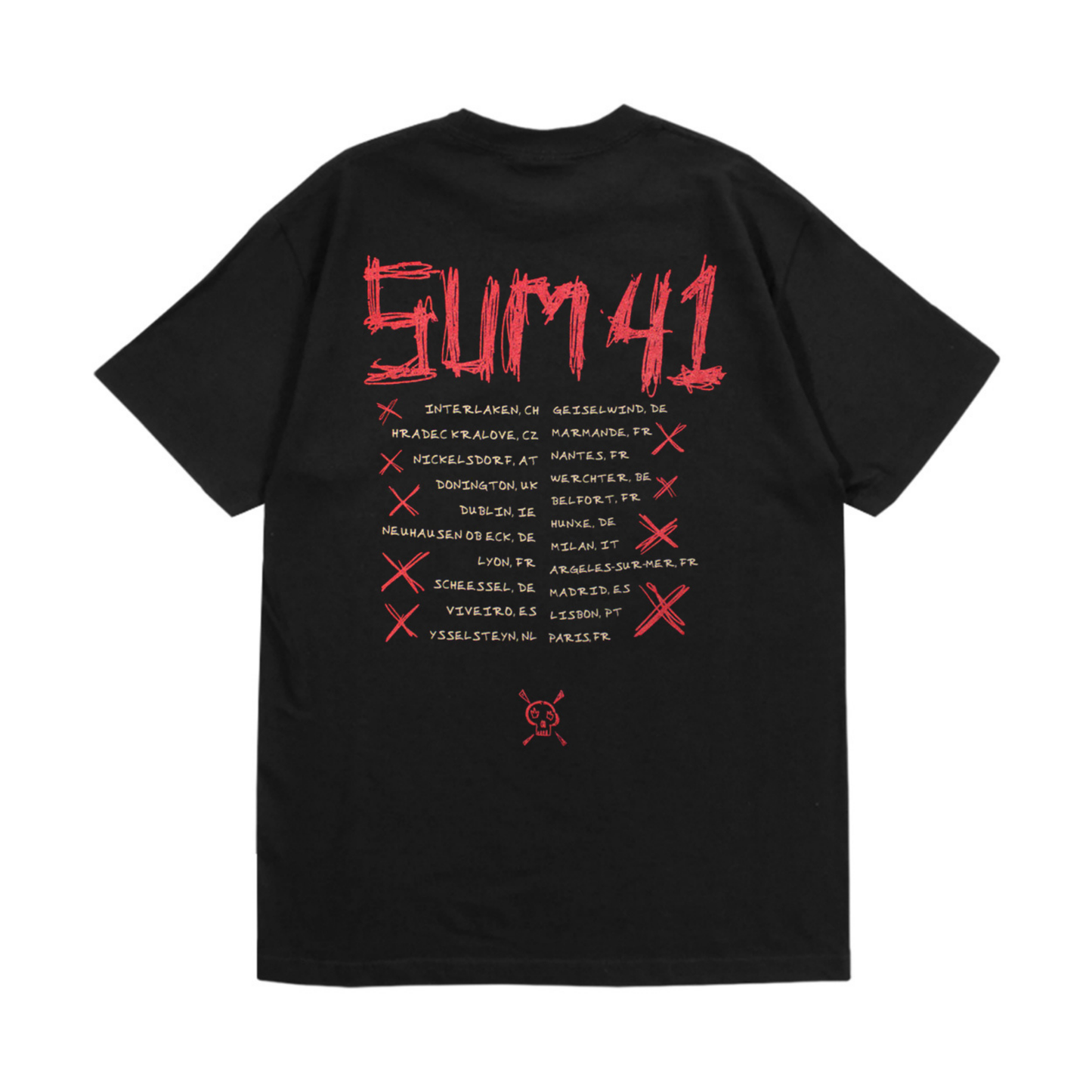 Sum 41 F*ck Sum 41 2024 Tour Tee