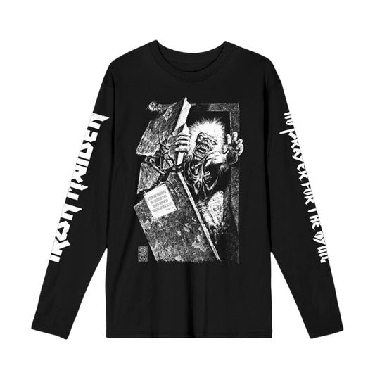 Iron Maiden No Prayer Grave Isolated Long Sleeve T-Shirt