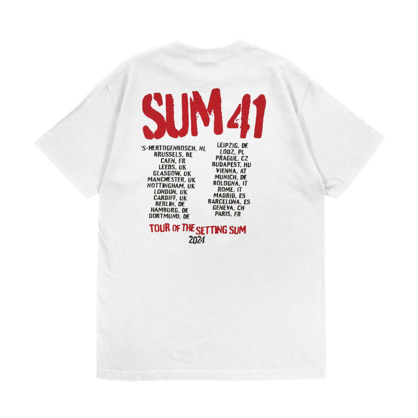 Sum 41 Spray Paint Tour 2024 Tee