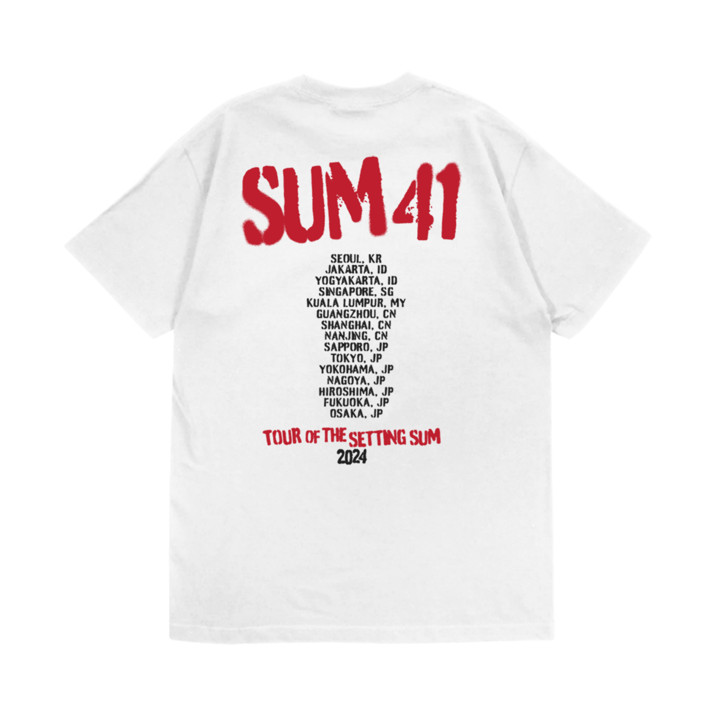 Sum 41 Spray Paint Tour 2024 Tee