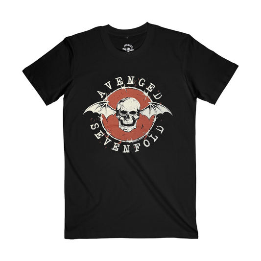 Avenged Sevenfold Deathbat Circle T-shirt - GIG-MERCH.com