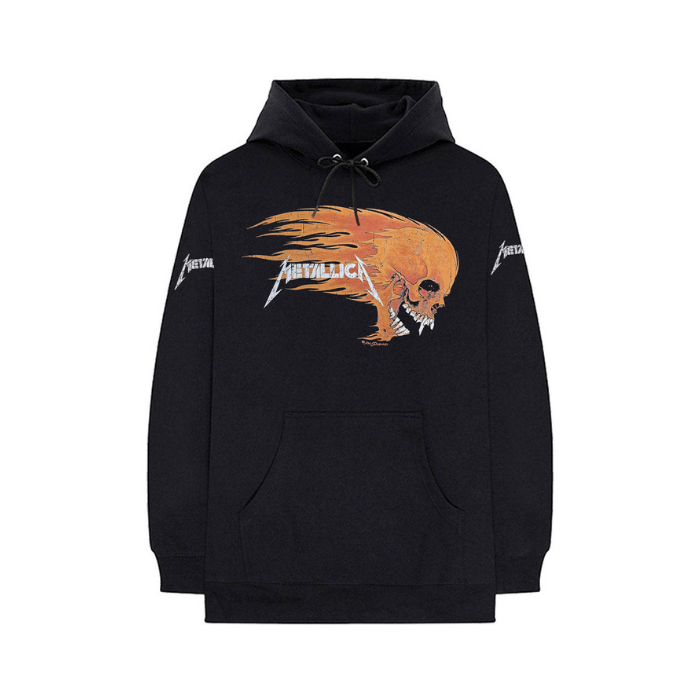 Black hoodie with Metallica graphic design 