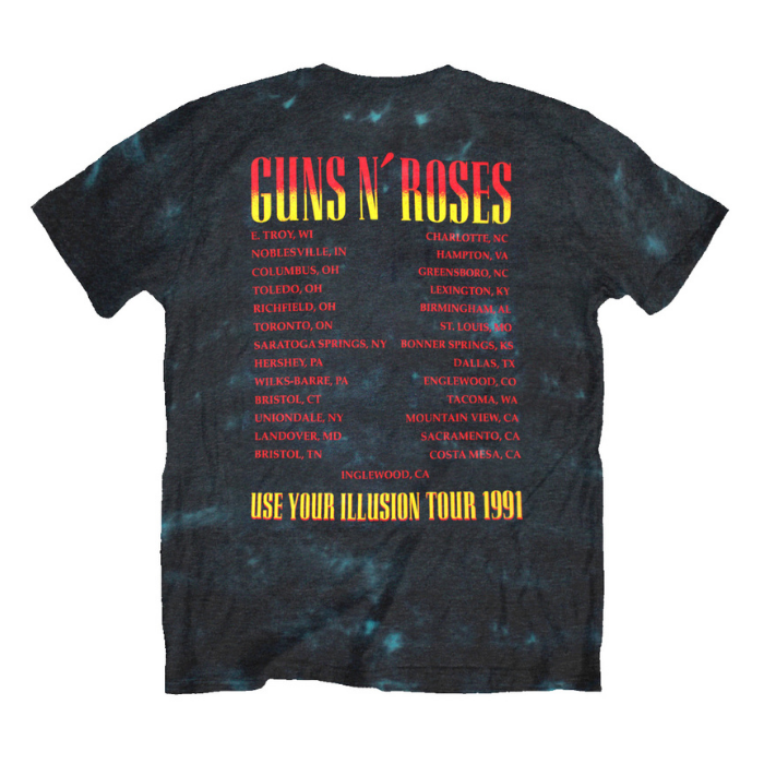 Official Guns N' Roses UYI 1991 Tour T-shirt
