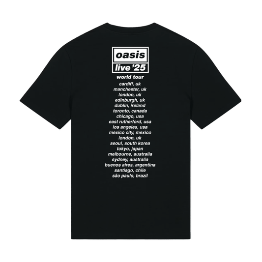 Oasis Collage Live '25 World Tour T-Shirt