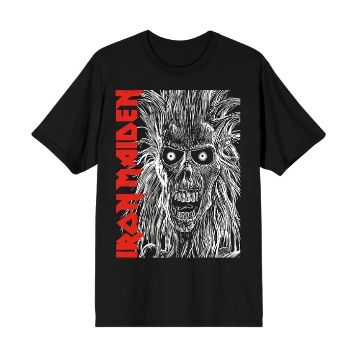 Black t-shirt with Iron Maiden Graphic