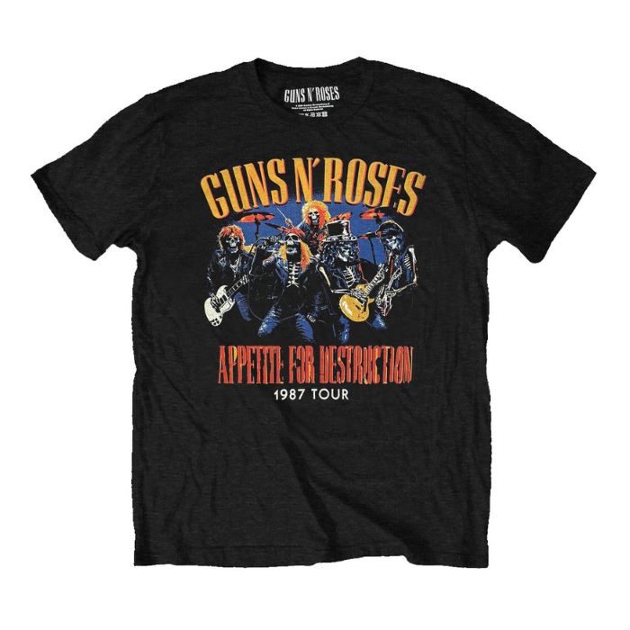 Guns N' Roses Skeleton 1987 Tour T-Shirt