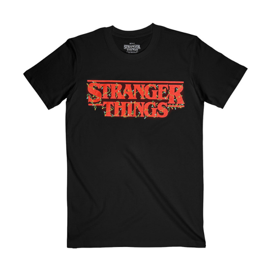 Stranger Things Logo With Christmas Lights T-Shirt