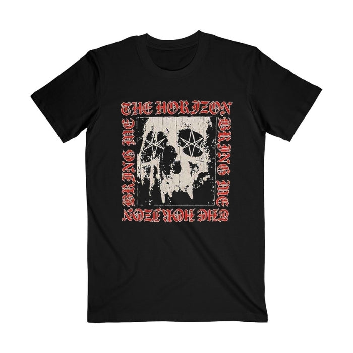 Bring Me The Horizon Metal Logo Skull T-Shirt - GIG-MERCH.com