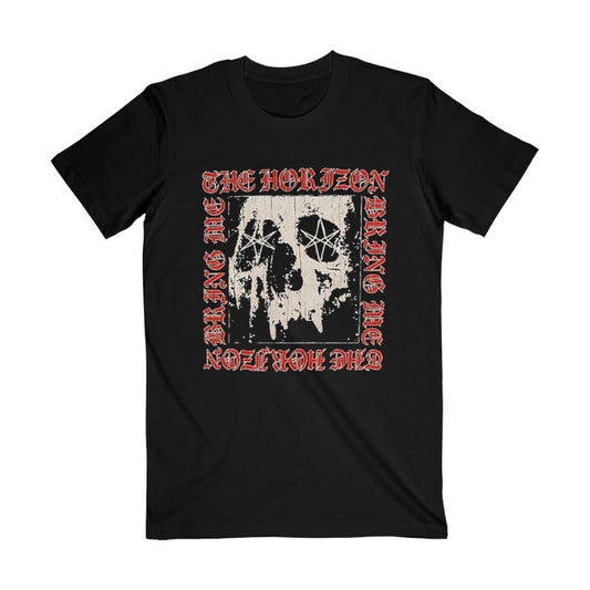 Bring Me The Horizon Metal Logo Skull Tee