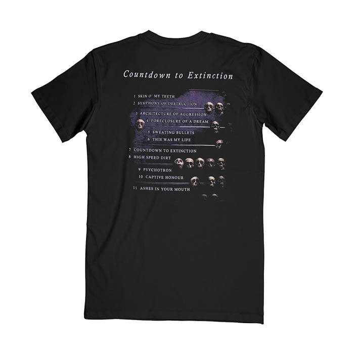 Megadeth Countdown to Extinction Tracks T-shirt