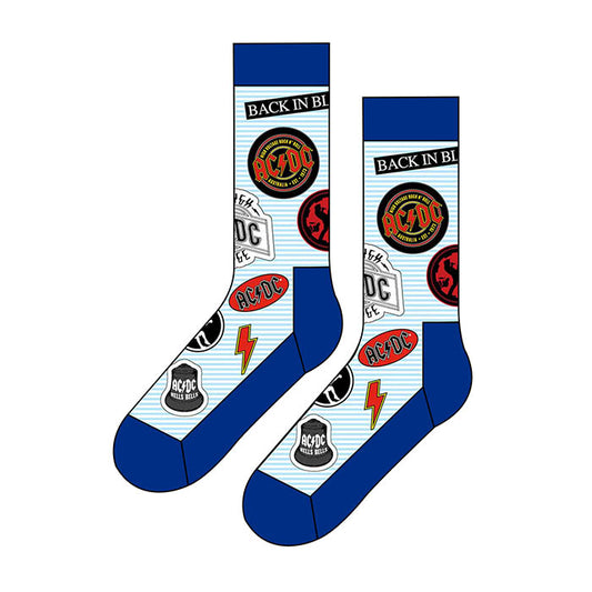 AC/DC Icon Logos Unisex Ankle Socks