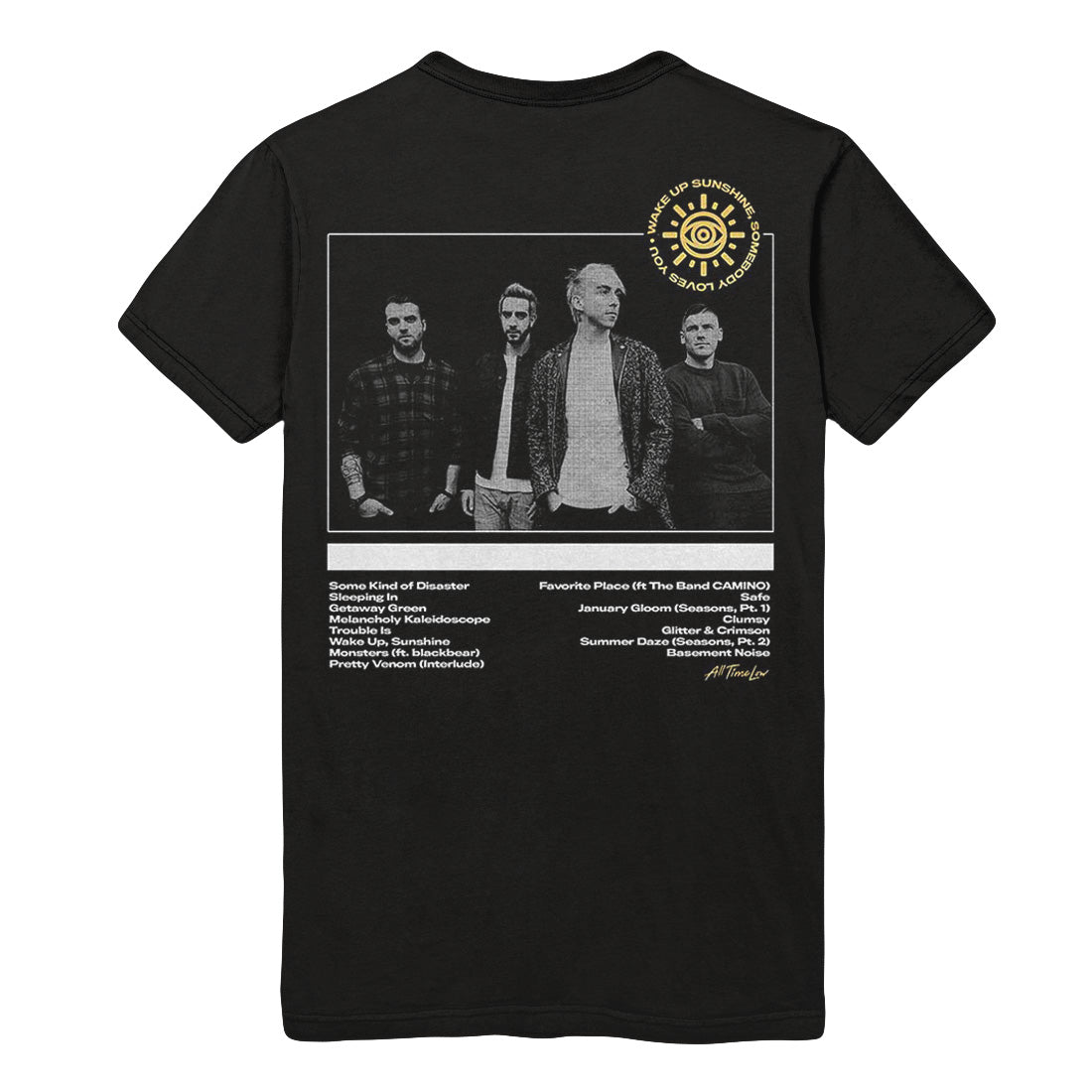 All Time Low Wake Up Sunshine Tracks T-Shirt