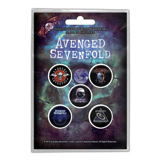 Avenged Sevenfold The Stage Button Badge Set