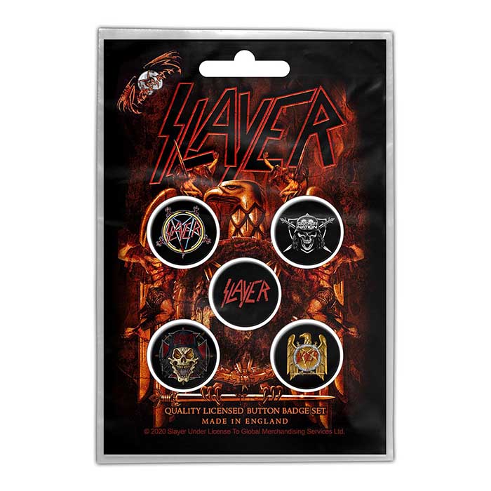 Slayer Eagle Button Badge Set