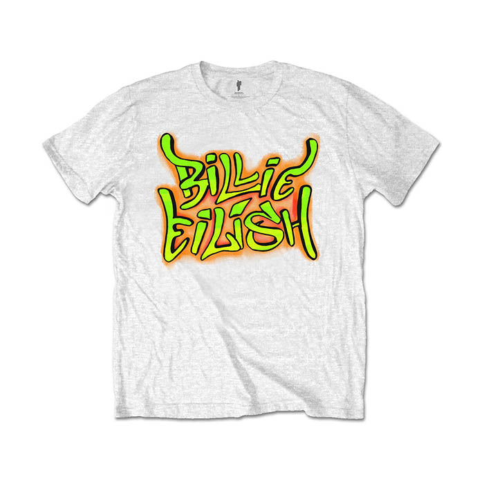 Billie Eilish Grafitti White T-shirt - GIG-MERCH.com