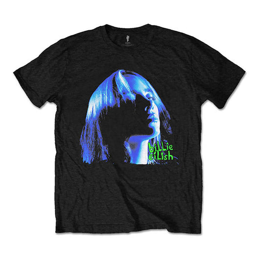 Billie Eilish Neon Shadow Blue T-shirt