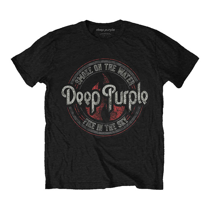 Deep Purple Smoke Circle T-Shirt