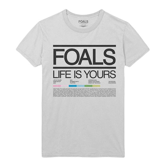 Foals Life Is Yours Song List T-shirt
