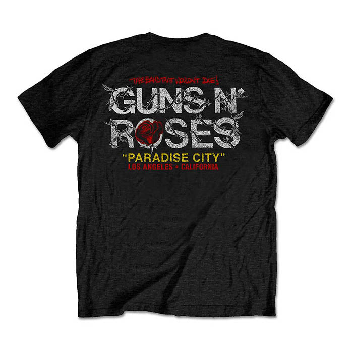 Guns N' Roses Paradise City Rose Circle  T-Shirt