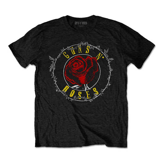 Guns N' Roses Paradise City Rose Circle  T-Shirt