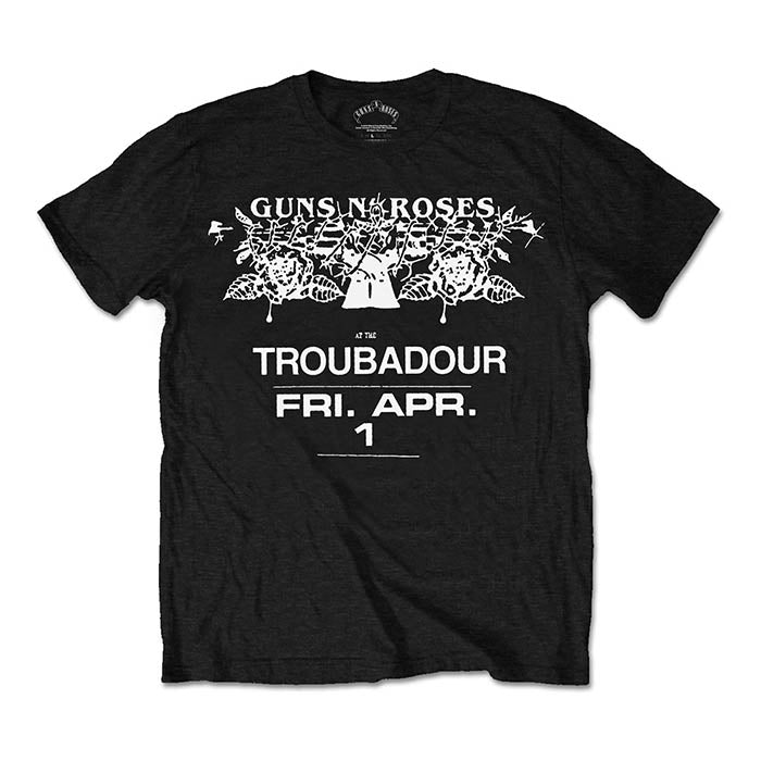 Guns N' Roses Troubadour 2016 Event T-Shirt - GIG-MERCH.com