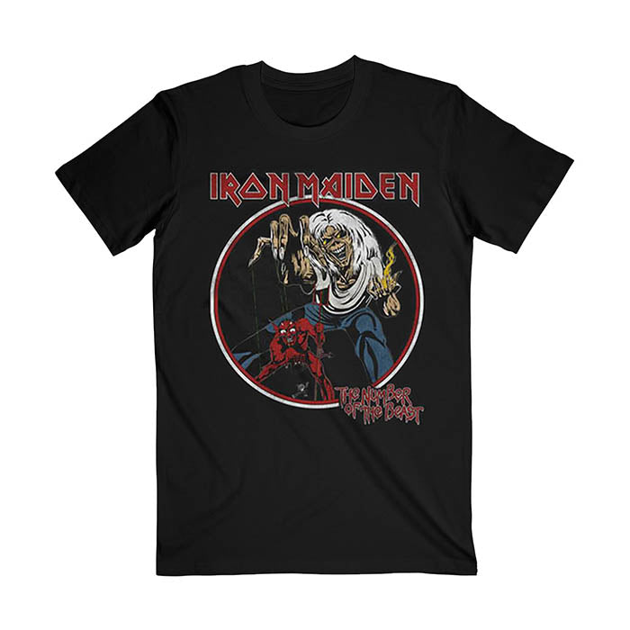 Iron Maiden Number Of The Beast Vintage T-Shirt - GIG-MERCH.com